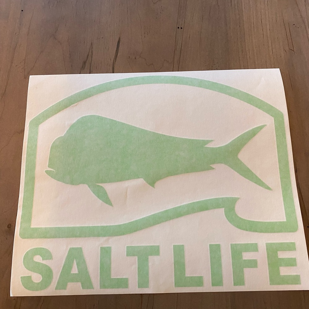 Salt Life Lime Mahi Salt Life Decal 12” NEW SAD1100
